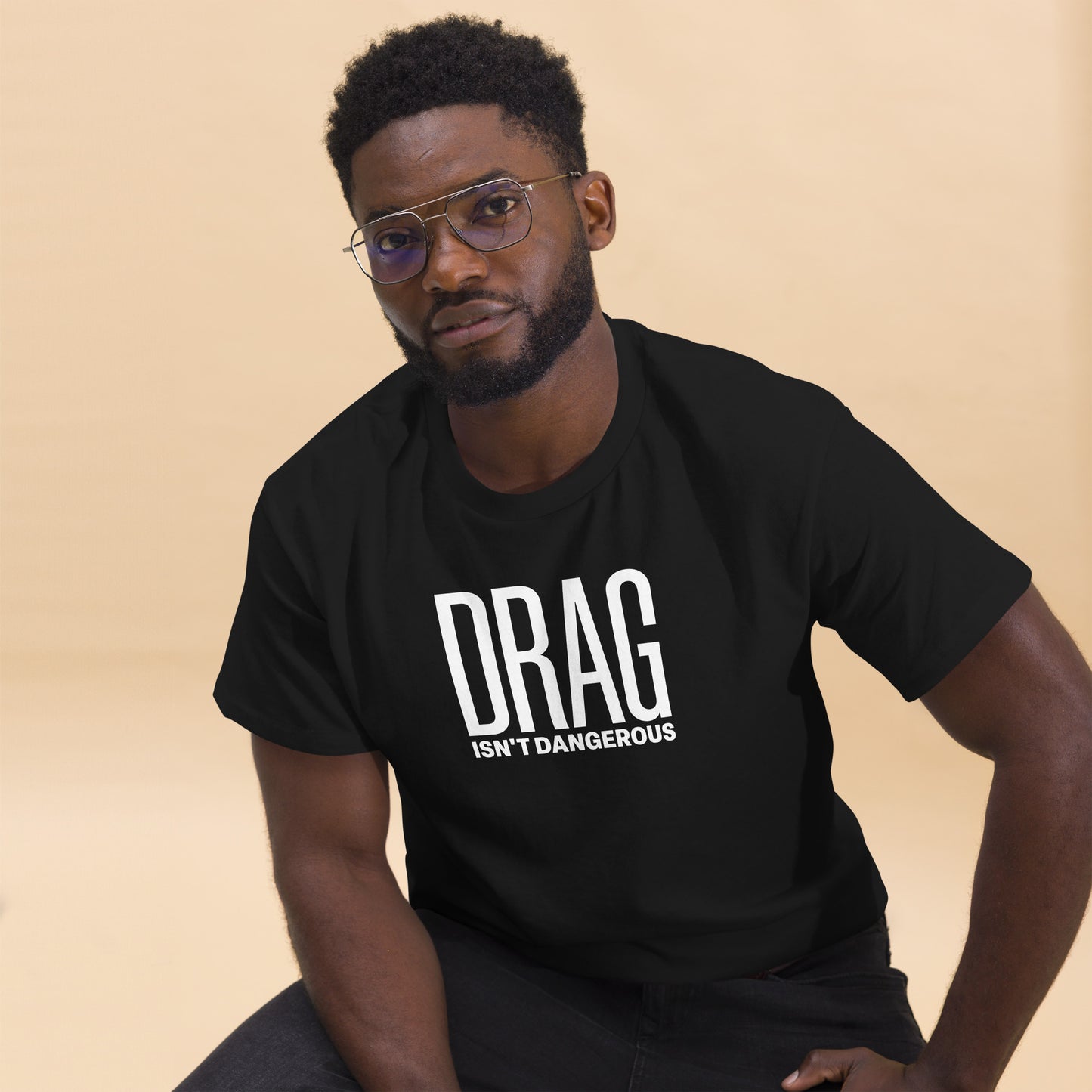 Drag Isn't Dangerous Black Tee